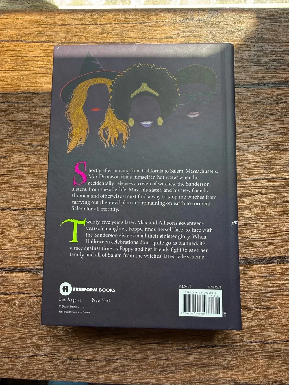 Disney Hocus Pocus Hardcover Book